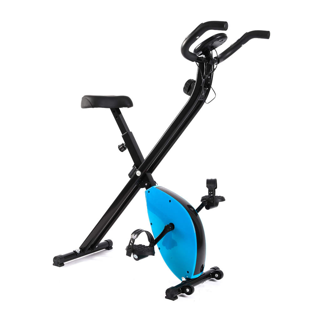 Indoor exercise bike pedals parts gym mini folding exercise fitness bike magnetic stationary bike desk